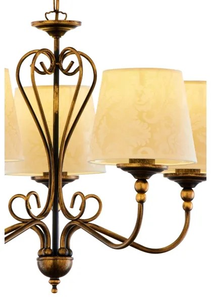 Lustră pe lanț SOFIA 5xE27/60W/230V Jupiter 1751