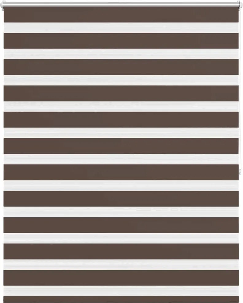 vidaXL Jaluzea Zebră 120,9x175 cm Lățime material 116,7 cm cafea