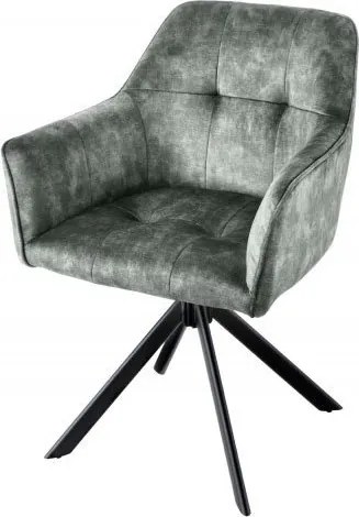 Set de 2 scaune pivotante Loft, verde