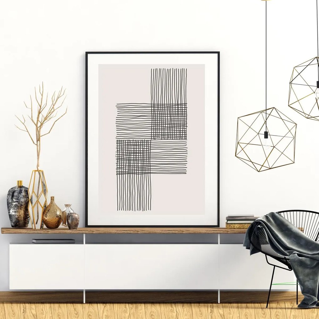 Poster - Abstracție pictată (A4)