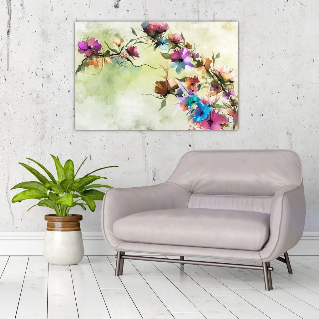 Tablou - Pictua cu flori (90x60 cm)