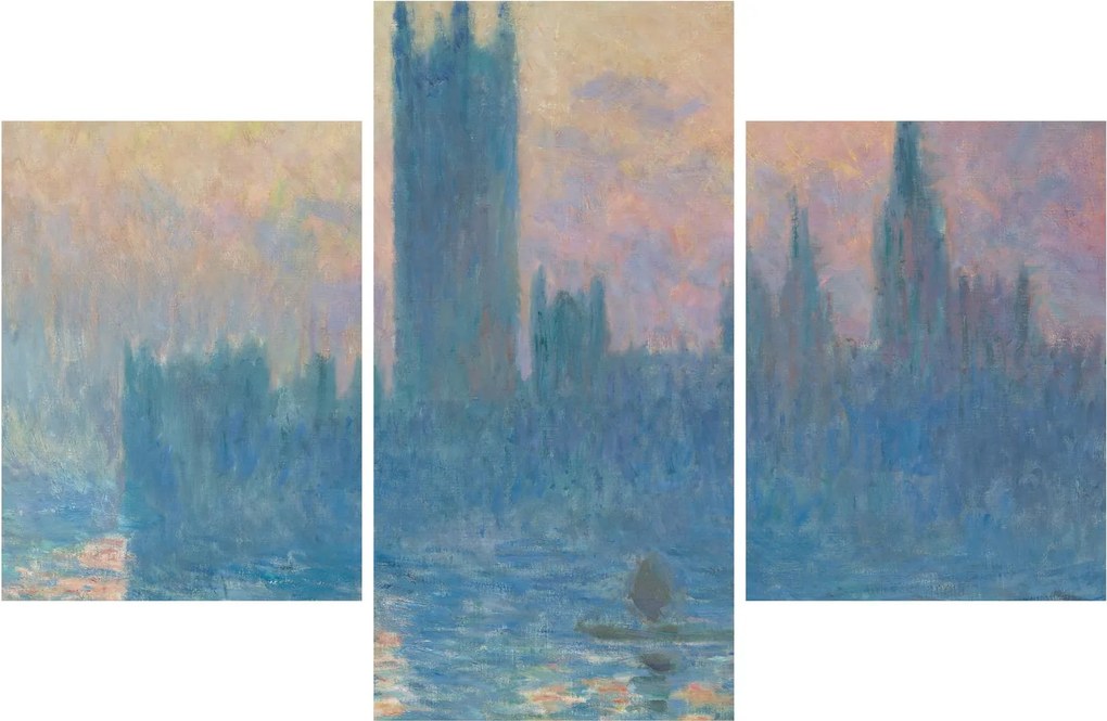 Tablou - Claude Monet, The Houses of Parliament, Sunset, reproducere (90x60 cm)