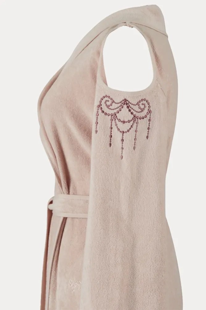 Halat scurt pentru femei GLORIA M Roz pal / Dusty rose