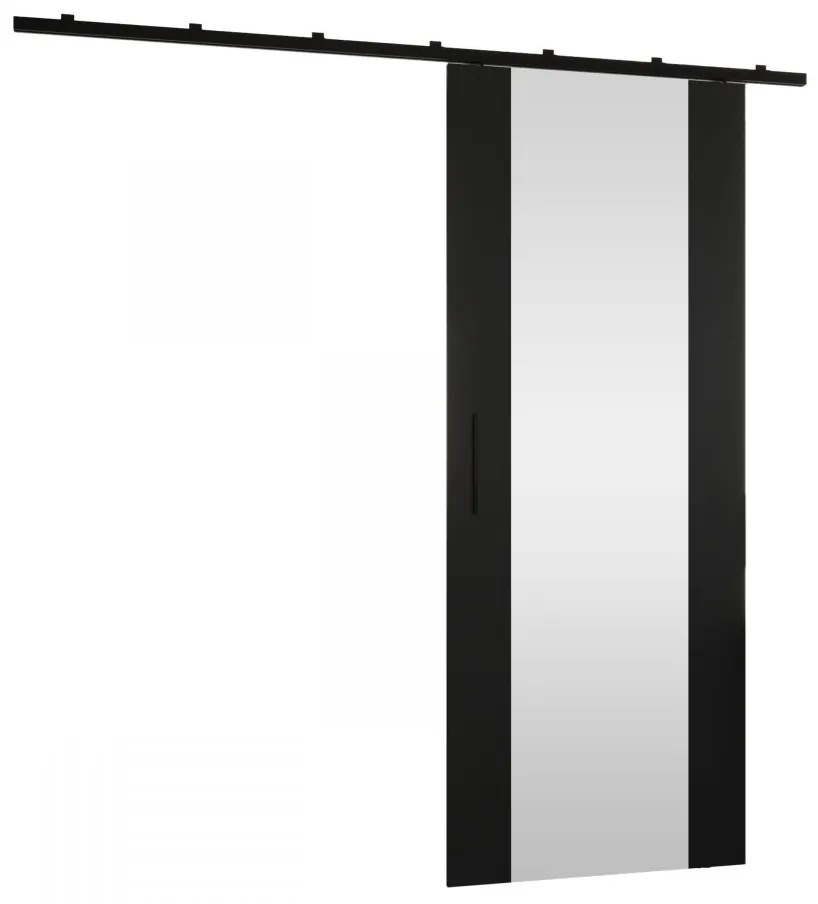 Uși culisante Kowesa 80 II (Negru) (cu oglindă). Promo -16%. 1104672
