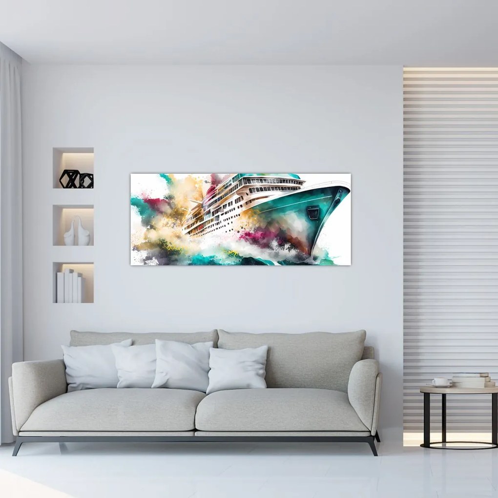 Tablou - Acuarelă mare (120x50 cm)