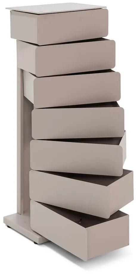 Comodă taupe din metal 37x99x26 cm Joey – Spinder Design