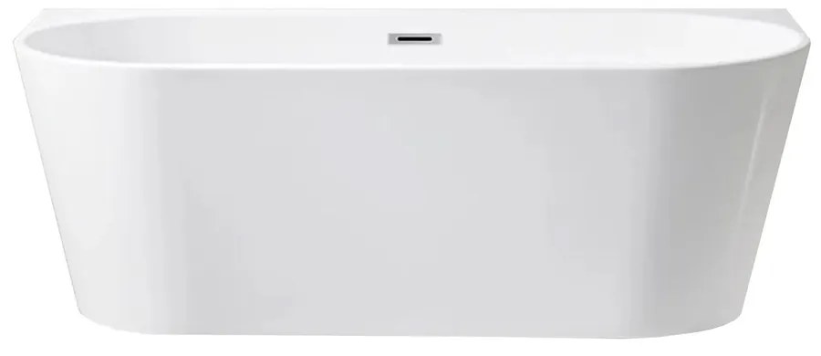 Cada freestanding Rea Victoria 170x80 cm alb lucios lipita de perete, BTW