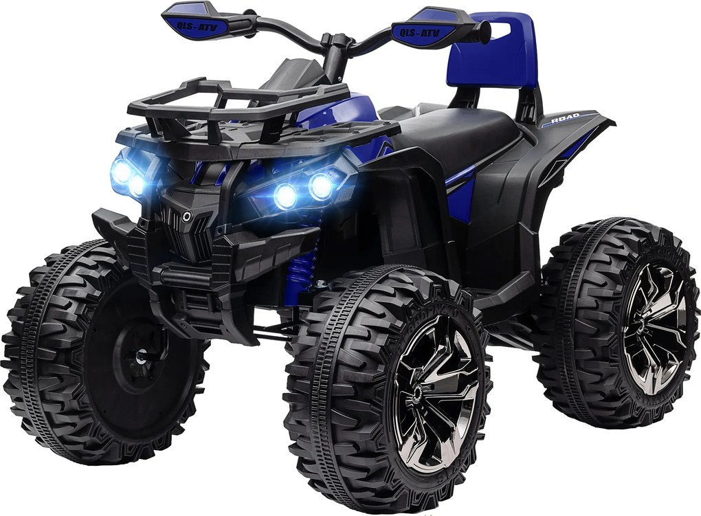 HOMCOM ATV Electric pentru Copii 3-5 Ani, Motocicletă Electrică pentru Copii cu Muzică, 100x65x73 cm, Albastru | Aosom Romania