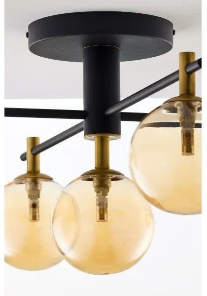 Lustră aplicată Jupiter 2032 FIGARO 5xG9/10W/230V negru/auriu/bej