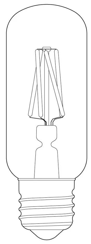 Bec LED/cu filament E27, cu lumină caldă cu intensitate reglabilă 3 W Lurra – tala