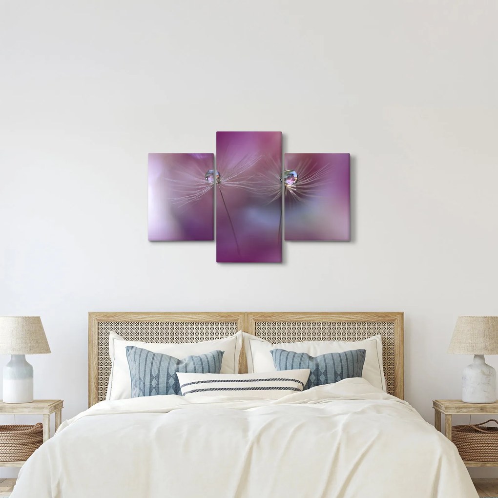 Tablou cu picături pe puf (90x60 cm)