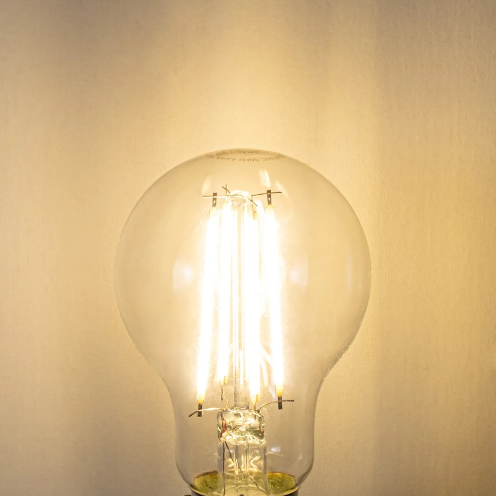 Set de 5 becuri LED E27 reglabile A60 8W 900 lm 3000K