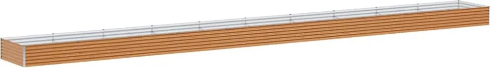 vidaXL Strat înălțat de grădină 970 x 100 x 36 cm Oțel Galvanizat