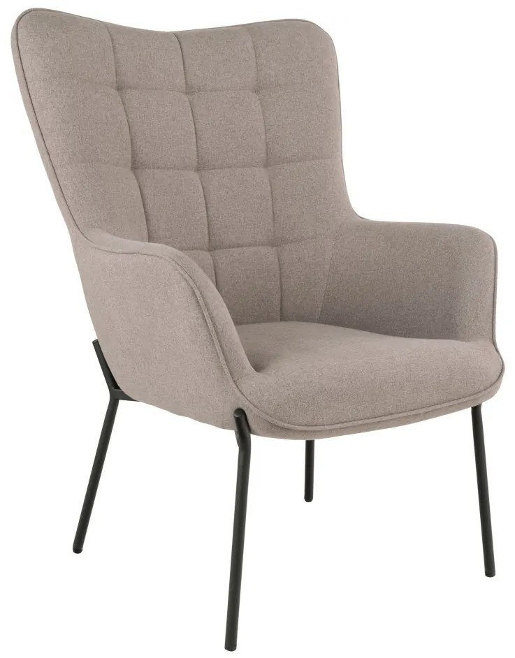 Fotoliu Glasgow, piatră, picioare negre