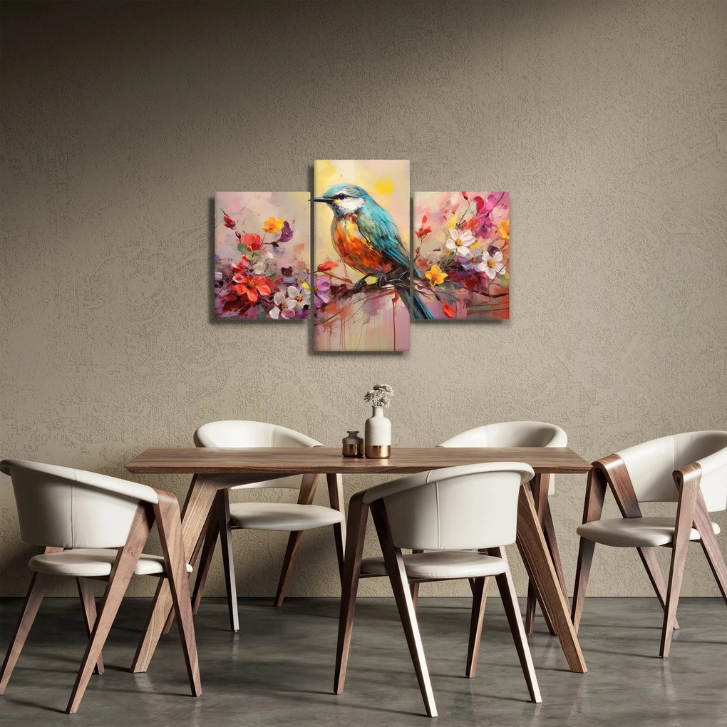 Tablou - Pictura de o pasăre (90x60 cm)