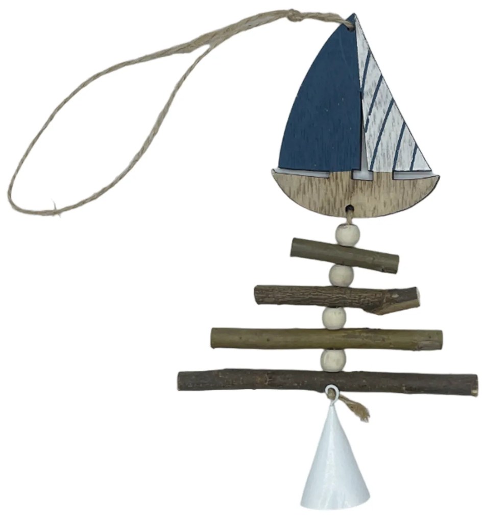 Clopotel de vant - Ghirlanda SUMMER BOAT, 30cm
