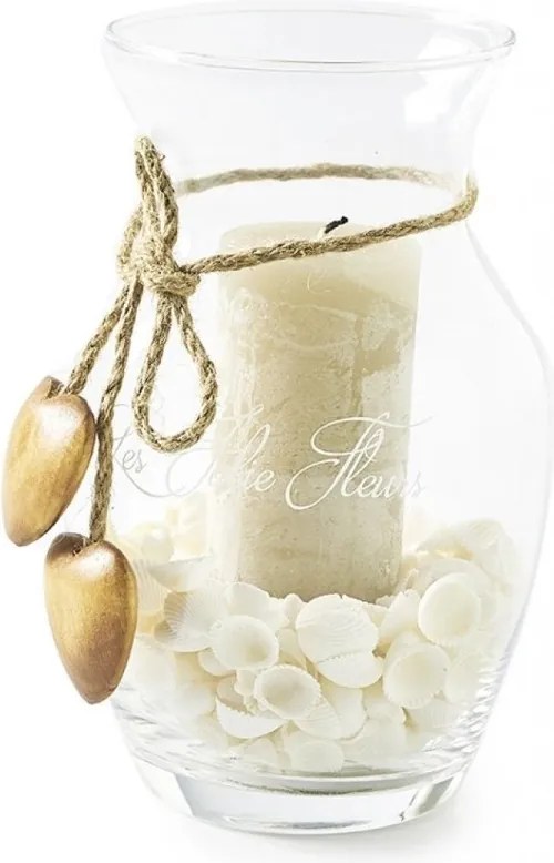 Vaza decorativa din sticla Les Jolie Fleurs 306620RM