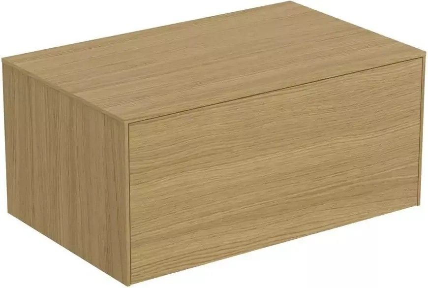 Dulap baza suspendat Ideal Standard Atelier Conca finisaj stejar deschis 1 sertar cu blat 80 cm