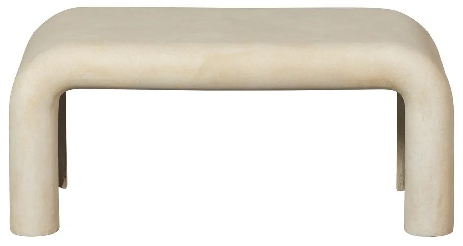 Măsuțe de cafea crem 2 buc. cu aspect de piatră 42x92 cm Stani – WOOOD