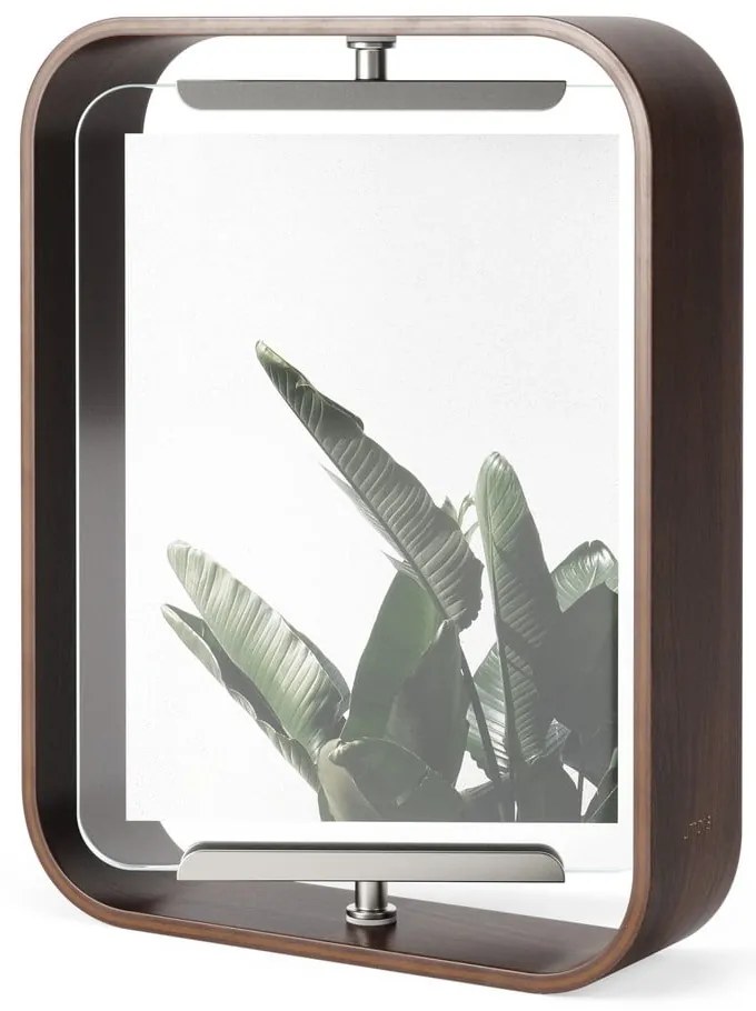 Ramă foto maro închis din lemn 19x24 cm Bellwood – Umbra