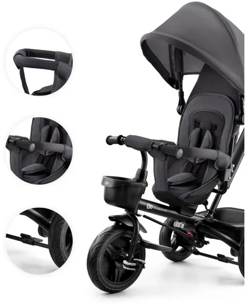 Tricicletă pentru copii KINDERKRAFT AVEO gri