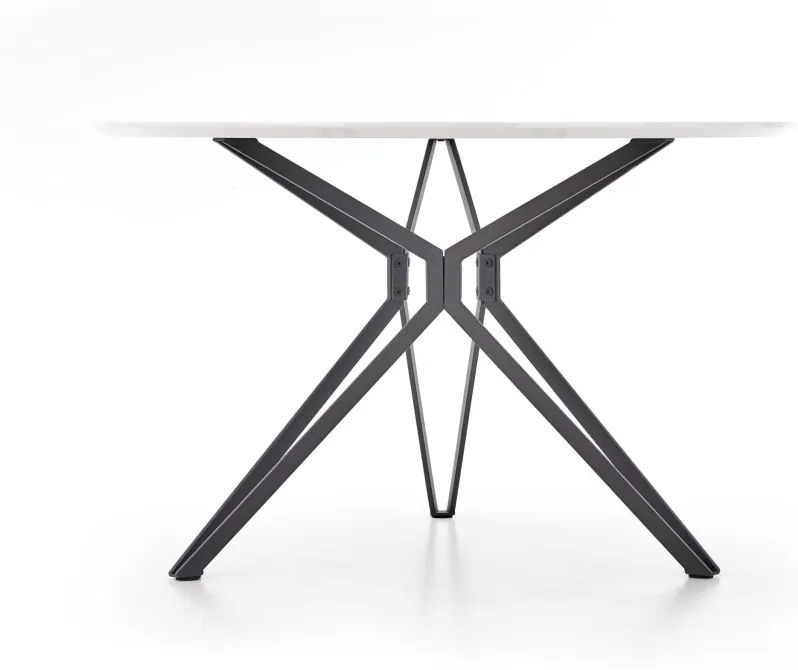 Masa metal + MDF Pixel alba - d 120 x h 76 cm