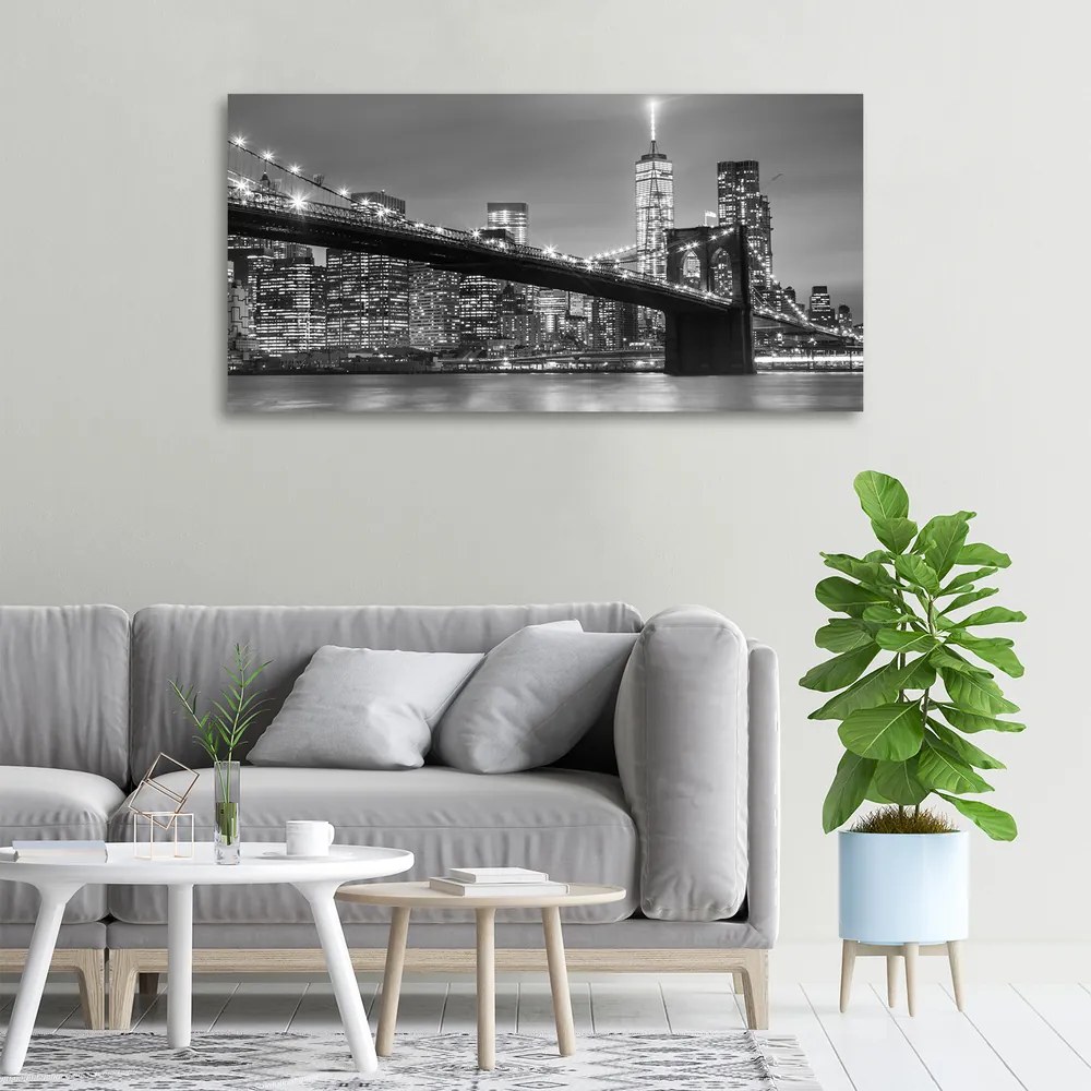 Tablou pe pânză canvas New york, pe timp de noapte