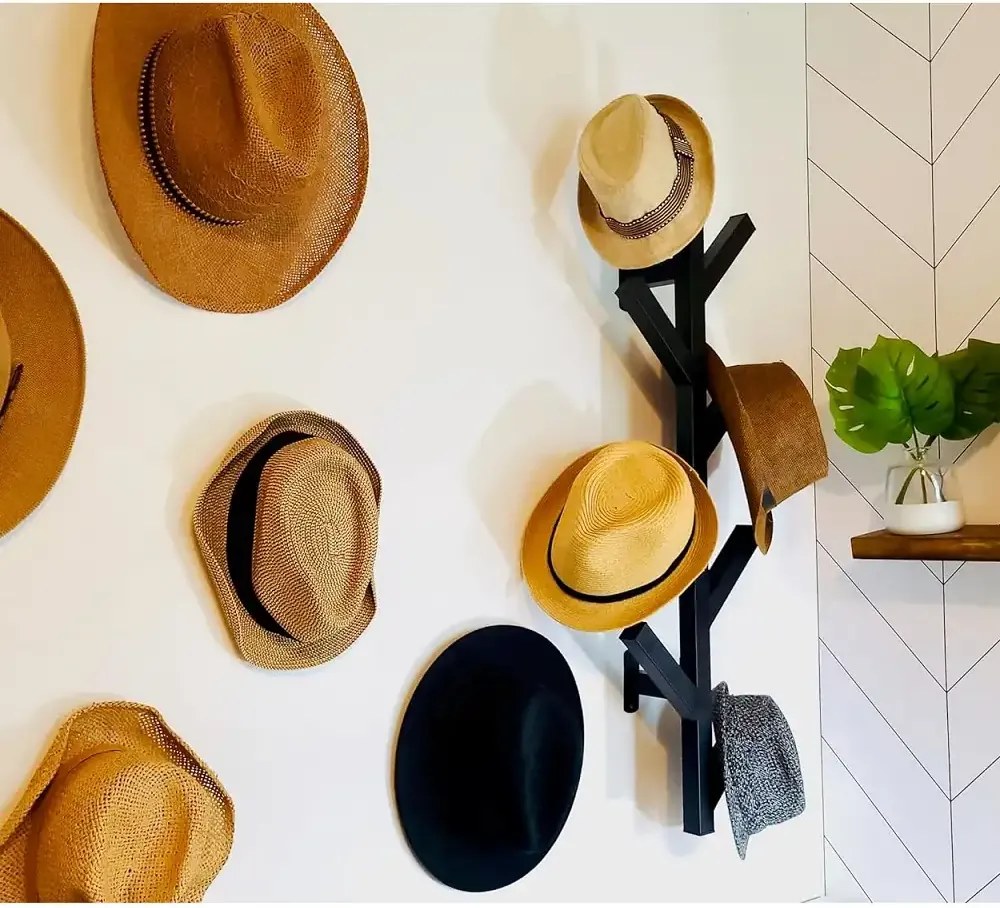 Cuier de perete metal 100 cm Three Homs, alb