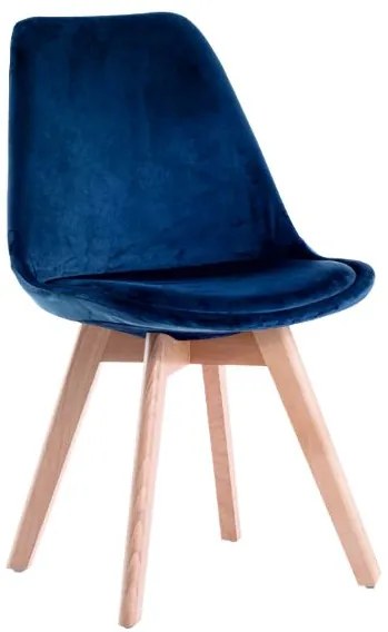 Scaune de sufragerie 4buc stil scandinav Blue Glamor