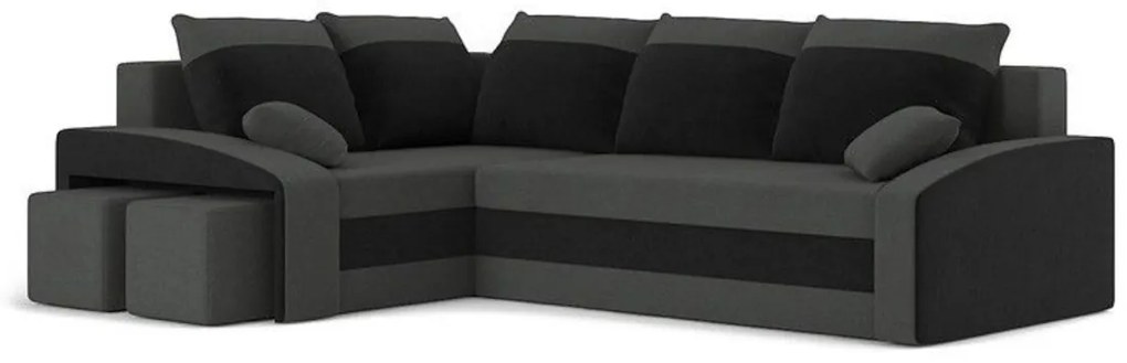 Supermobel Colțar extensibil TABIT 3,230x75x205, haiti 17/haiti 0, dreapta