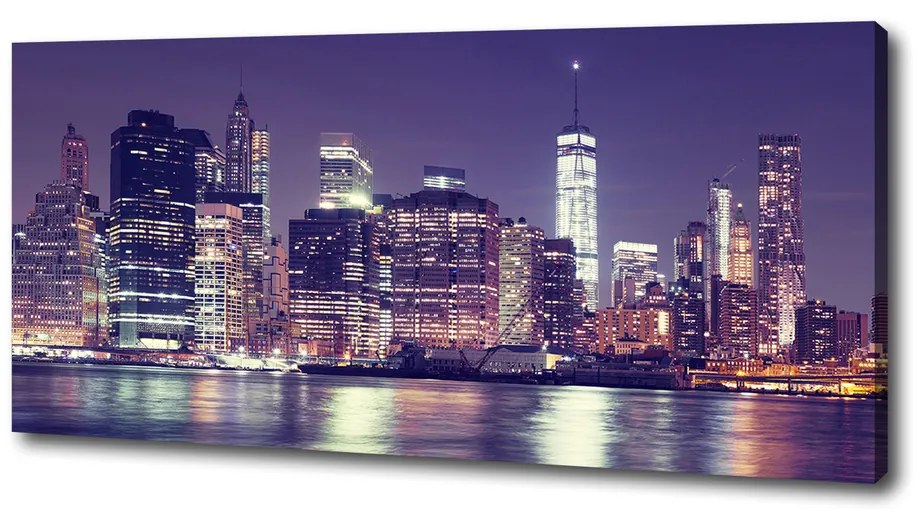 Tablou pe pânză New york, pe timp de noapte
