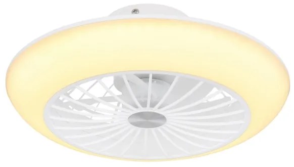 Globo LAFEE 03632W - Plafonieră LED cu ventilator, LED/18W/230V