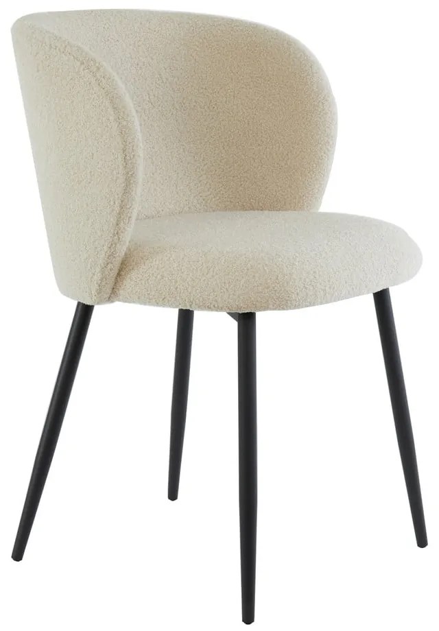 Scaun de sufragerie bej tapițat Elyna – Light &amp; Living