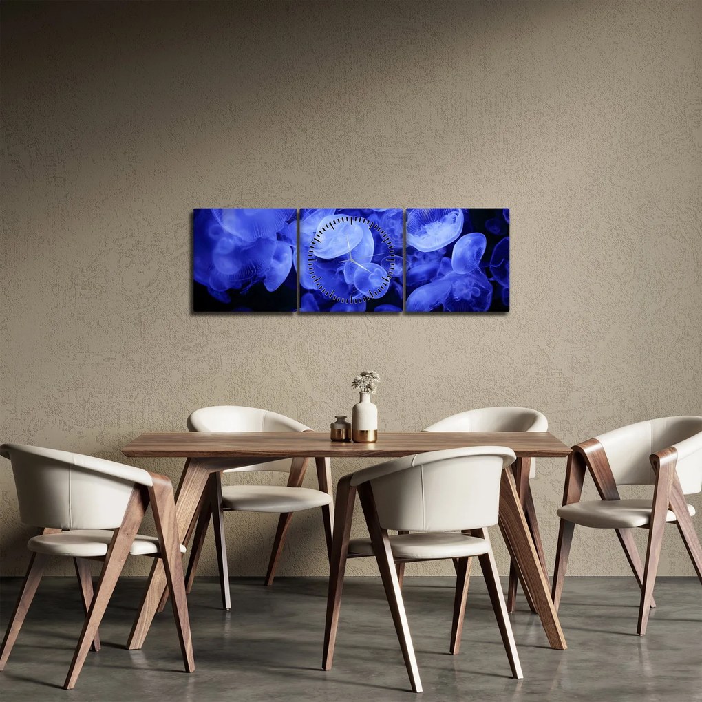Tablou - Meduză (cu ceas) (90x30 cm)