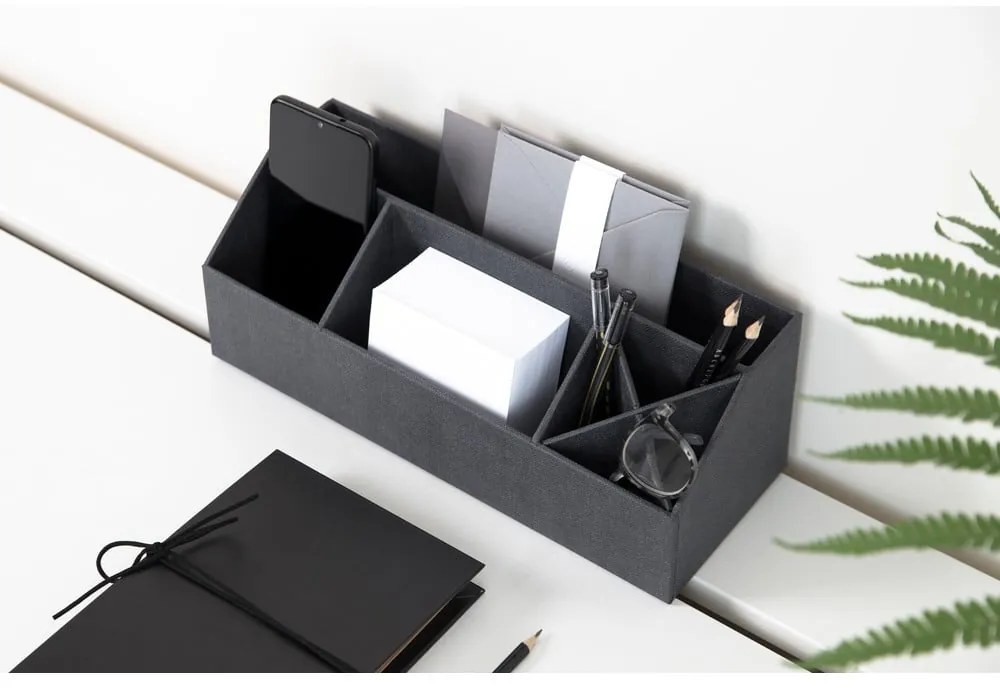 Organizator pentru papetărie din carton Elisa Canvas Paper Laminate – Bigso