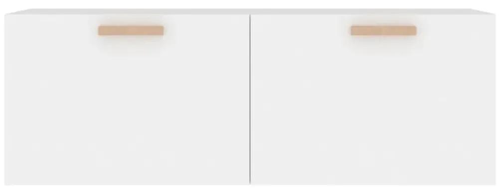 Dulap de perete, alb, 100x36,5x35 cm, lemn prelucrat Alb, 1