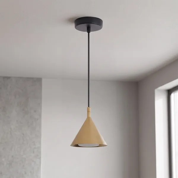 Brilagi - Lampă suspendată pe cablu CONE SINGLE 1xGX53/15W/230V aurie
