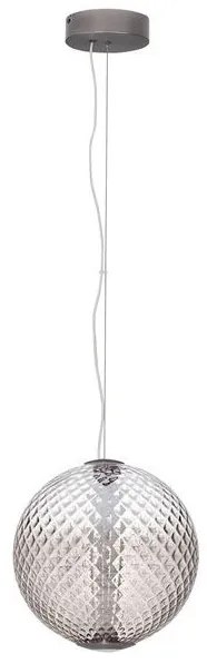 Lustra, Pendul LED, Sticla Maro Inchis, AORA, NVL-9191245