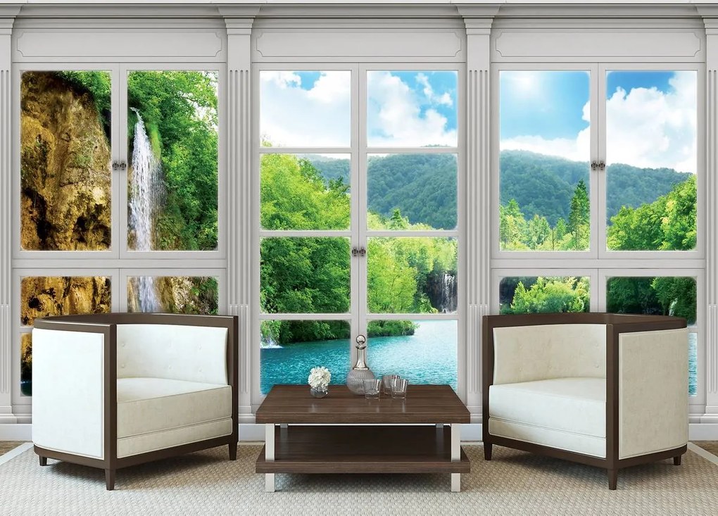 Fototapet - Privire spre geamul cascadelor (152,5x104 cm)