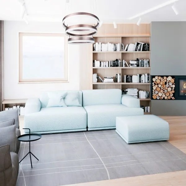 Lustră LED dimabilă pe cablu LED/86W/230V 3000K maro