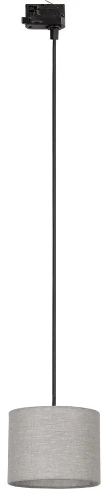 Lustră pe cablu pentru sistem de șină trifazic TRACER 1xE27/15W/230V d. 20 cm negru/gri