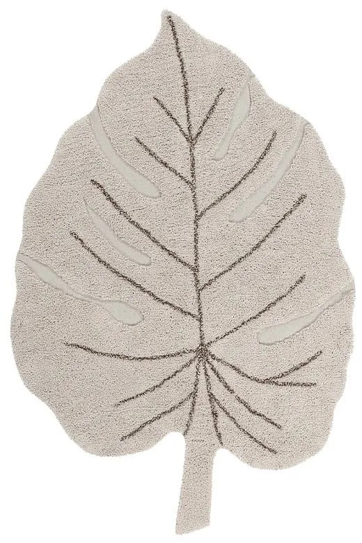 Covor pentru copii bej lavabil/țesut manual din bumbac 120x180 cm Monstera Natural – Lorena Canals