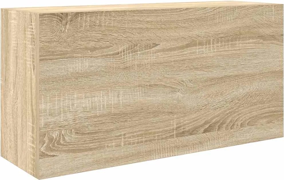 vidaXL Dulap perete baie, stejar sonoma, 80x25x40 cm, lemn prelucrat