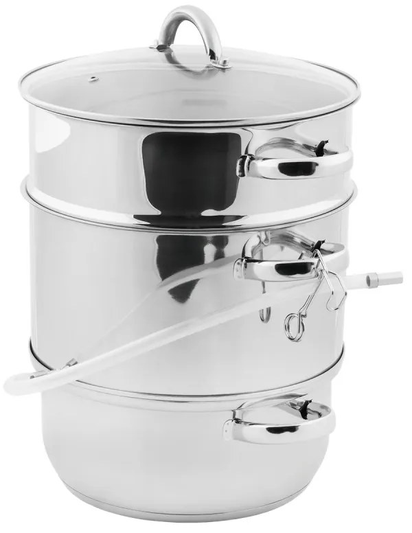 Oala de facut sucuri Topfann GS-01201-26JS-1, 8 l, 26 cm, Inductie, Inox