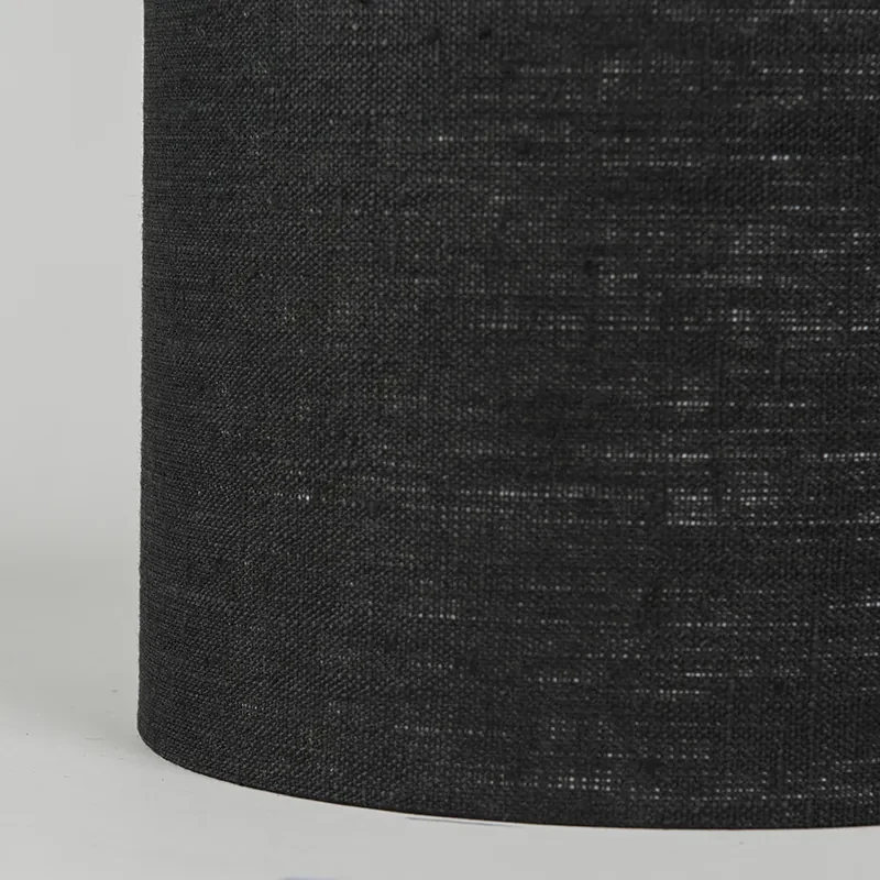 Abajur din material textil negru 20/20/15