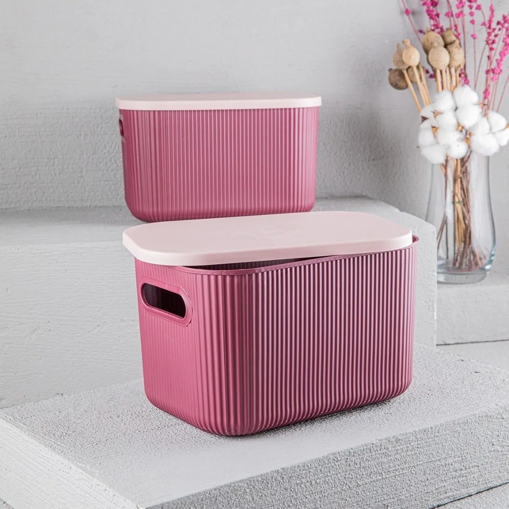 Cutie de depozitare , UnicUtil, Compact Elegant, Roz