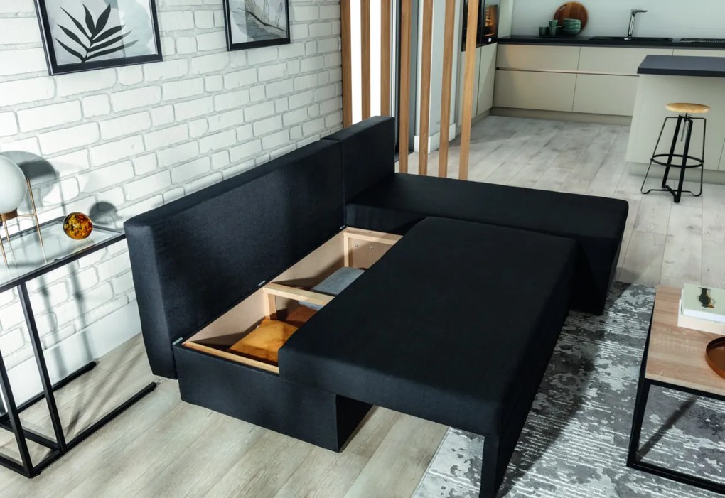 Supermobel Colțar extensibil GINO, 206x90x146, sawana 14