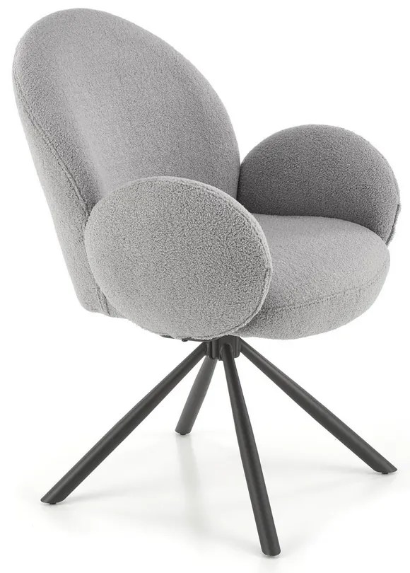 Scaun de bucaterie Lumpy, gri