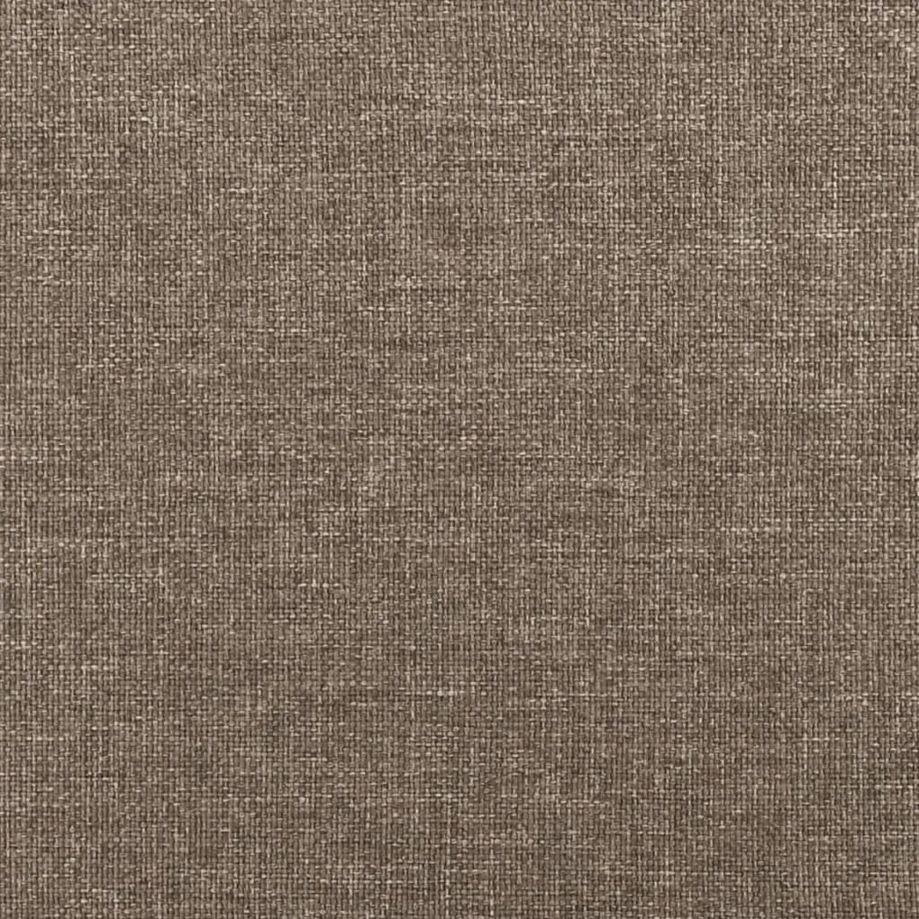 Cadru de pat, gri taupe, 120 x 200 cm, material textil Gri taupe, 35 cm, 120 x 200 cm