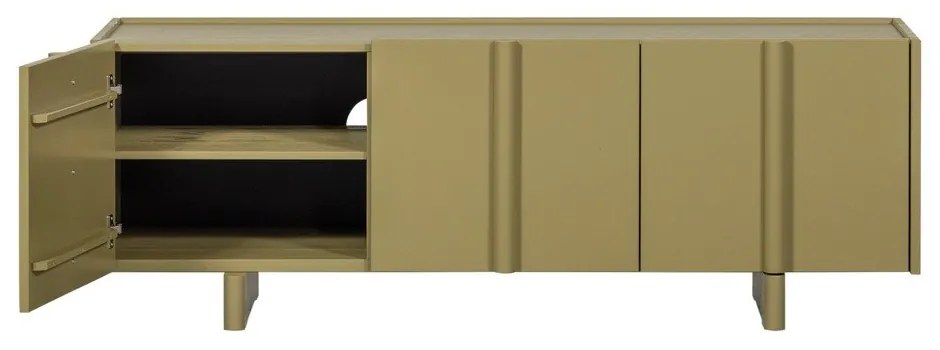 Comodă TV verde din lemn de pin 152x53x46 cm Basu – WOOOD